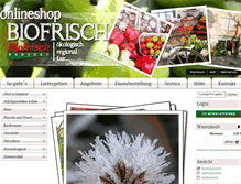 Tablet Screenshot of biofrisch-nordost-shop.de